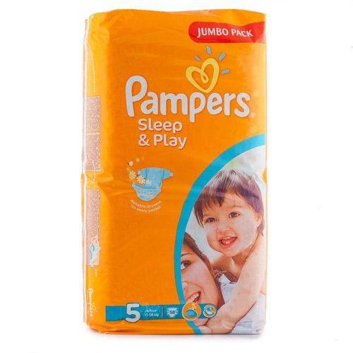 PAMPERS 42942 Подгузники Sleep & Play Junior (11-18 кг) Джамбо Упаковка 58 10% - Омск 