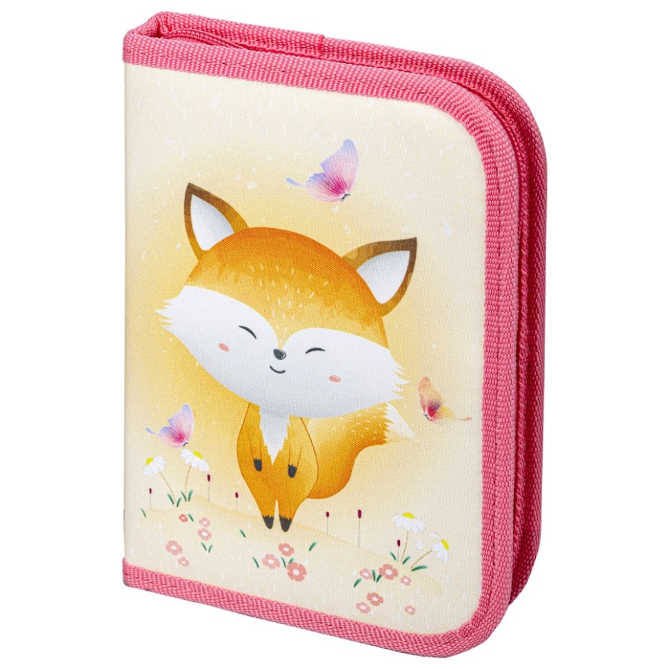 Пенал 1 отделение 271014 Smiling fox полиэстер Пифагор - Саратов 