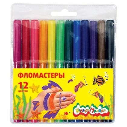 Фломастеры 12цв ФКМ12 каляка-маляка - Бугульма 