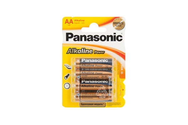 Батарейка Panasonic LR06 Alkalin Power BL4 алкалин 4шт со стикером - Пермь 