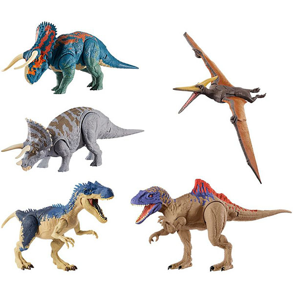 Mattel Jurassic World GDT38 Базовые фигурки динозавров "Двойной удар" (в ассортименте) - Уральск 