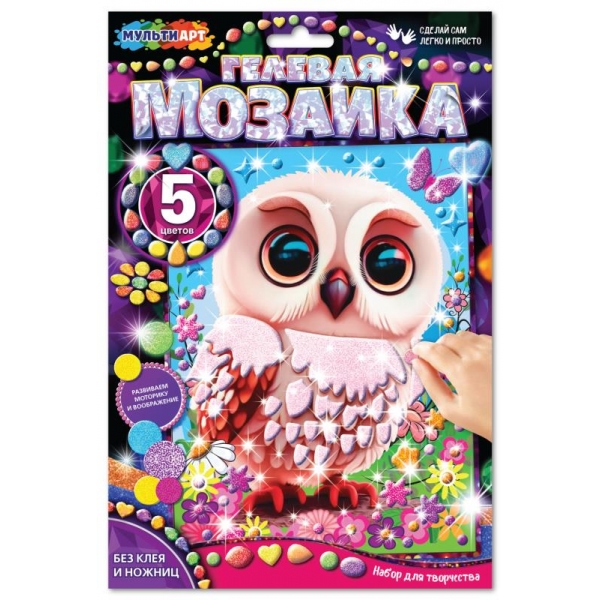 Мозайка гелевая GEL-OWL Сова ТМ Мульти Арт 371348 - Киров 