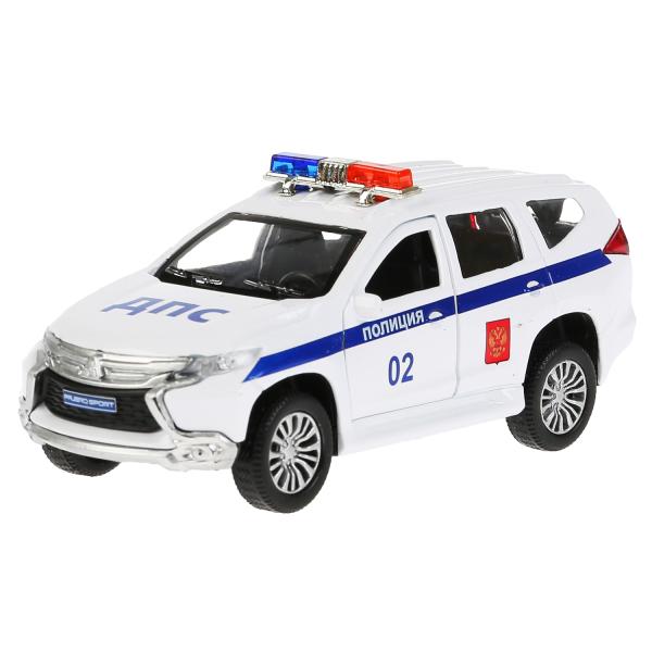 Модель Mitsubishi pajero sport Полиция 12см белый PAJEROS-12POL-WH ТМ Технопарк - Магнитогорск 