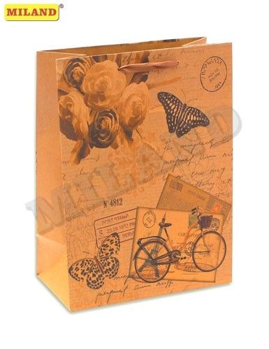 Пакет подарочный П009-0015 "Почтовая открытка" (L-Kraft) 26,4х32,7х13,6см Миленд - Альметьевск 