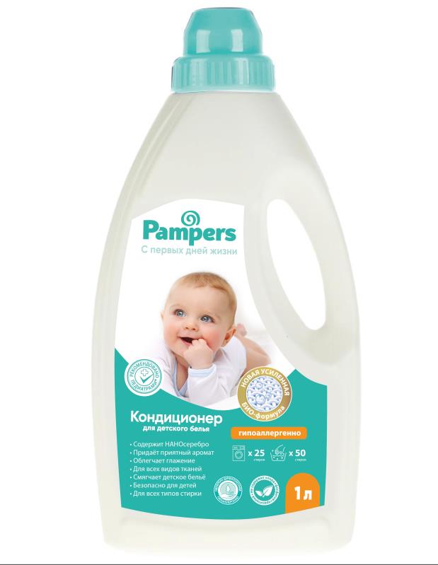 Кондиционер для детского белья BH097286PM Pampers 1л Заботливая мама - Омск 