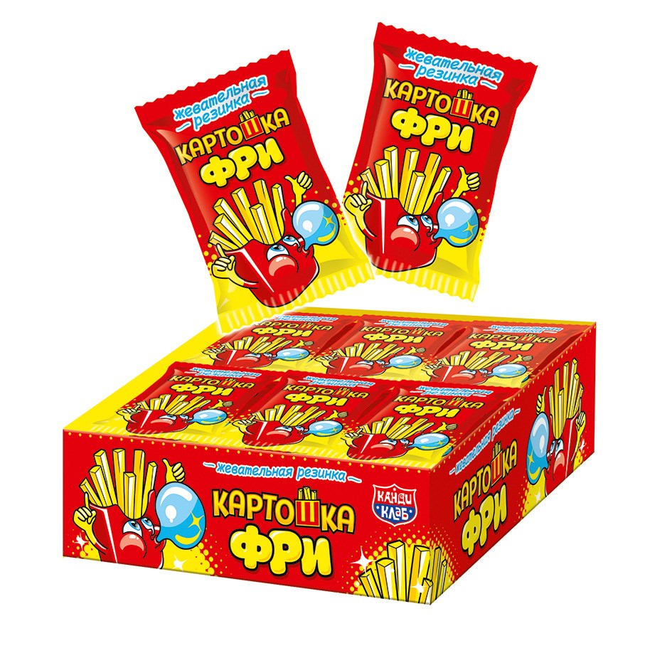 Канди клаб Жевательная резинка Картошка Фри 15гр 0000013733 - Елабуга 
