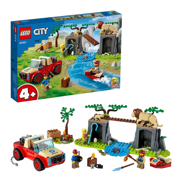 LEGO City 60301 Конструктор ЛЕГО Город Wildlife:Спасательный внедорожник для зверей - Тамбов 