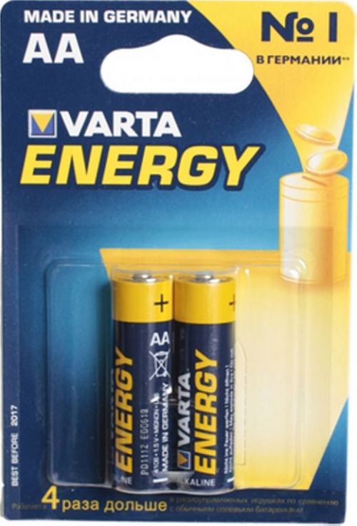 Батар VARTA ENERGY LR06 BL2 2шт пальчик АА алкалин 247630 - Пермь 