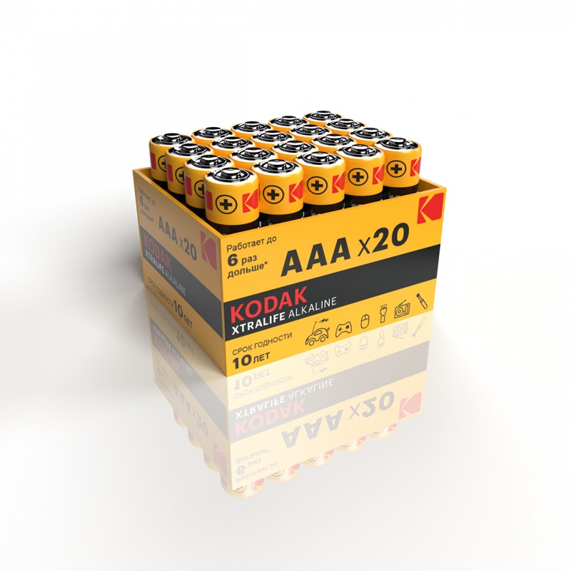 Батарейка Kodak Xtralife LR03 20box (поштучно) 387825 - Бугульма 