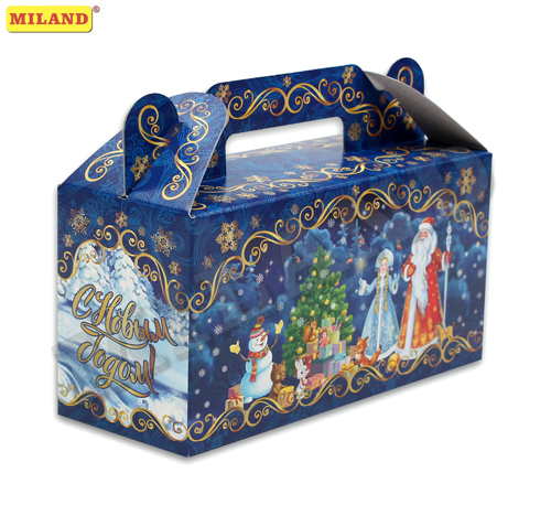 Коробка для конфет ПД-9087 Сундучок Снежный лес (500гр) Миленд - Орск 