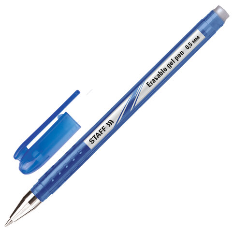 Ручка гелевая стираемая 142499 College EGP-102 синяя STAFF - Самара 