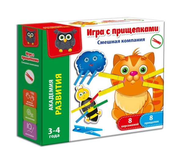 Игра с прищепками VT5303-06 "Смешная компания" Vladi Toys - Альметьевск 