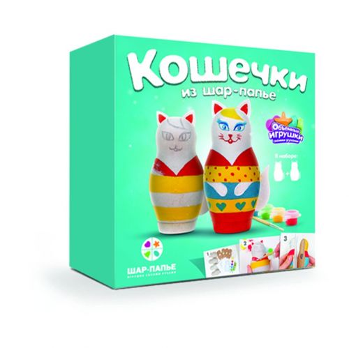 Набор "Кошечки" В01341 Шар-папье в коробке - Магнитогорск 