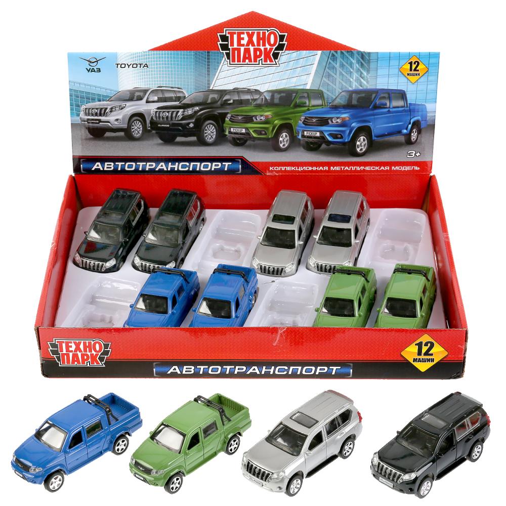 Модель PRADO-PICKUP-12DB12-MIX металл Toyota prado/uaz pickup микс 12см инерция ТМ Технопарк - Елабуга 