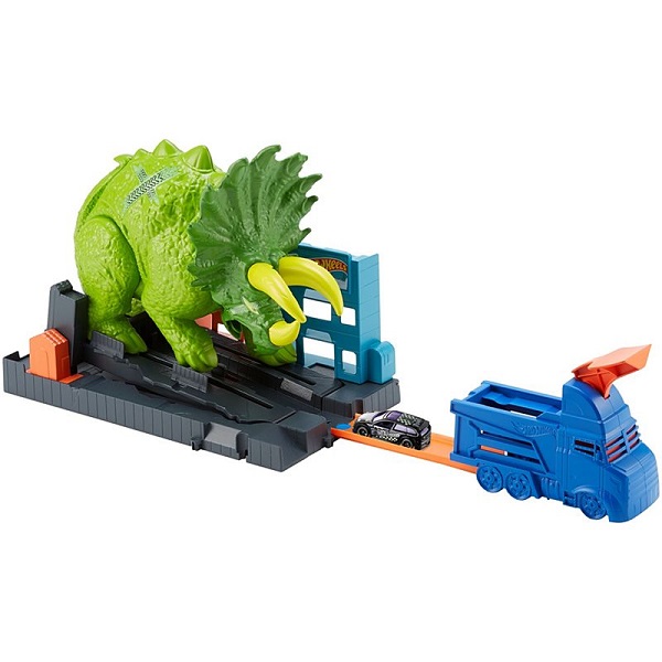 Mattel Hot Wheels GBF97 Хот Вилс Сити Игровой набор "Разгневанный трицератопс" - Бугульма 
