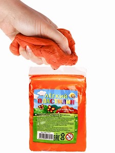 Масса для лепки НД-1757 Легкий пластилин 50гр оранжевый Рыжий Кот - Пенза 