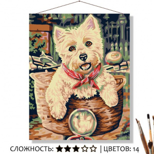 Картина Тотошка-путешественник по номерам на холсте 50*40см КН5040541 - Москва 
