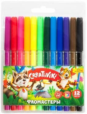 Фломастеры ФЛВ12КР 12цв Creativiki 162099 - Пенза 