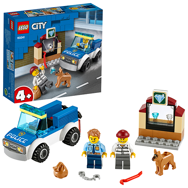 LEGO City 60241 Конструктор ЛЕГО Город Полицейский отряд с собакой