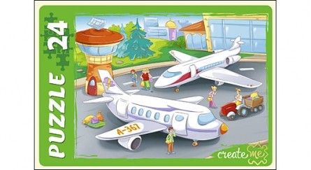 Пазлы-макси ПУ24-7287 "Аэропорт" 24 элемента Рыжий кот - Йошкар-Ола 