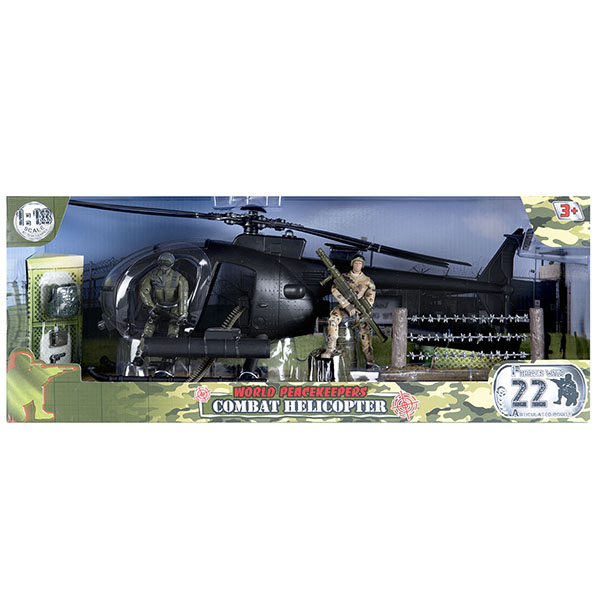 World Peacekeepers MC77031 Игровой набор "Вертолёт" 2 фигурки, 1:18