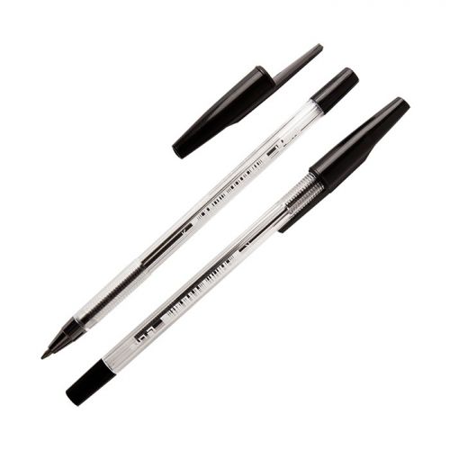 Ручка автоматическая BPRL01-К LITE 927 с прозрачным корпусом черная - Тамбов 