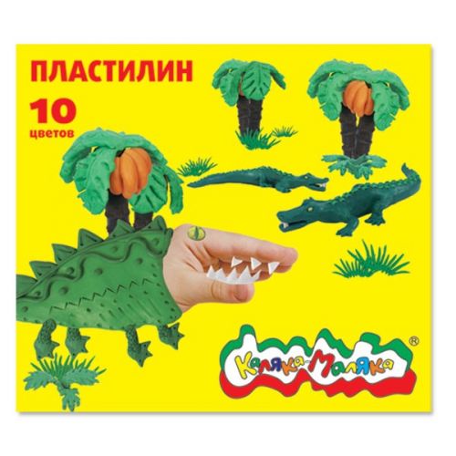 Пластилин 150гр стек 10цв ПКМ10 049079 каляка-маляка /Р/ - Бугульма 