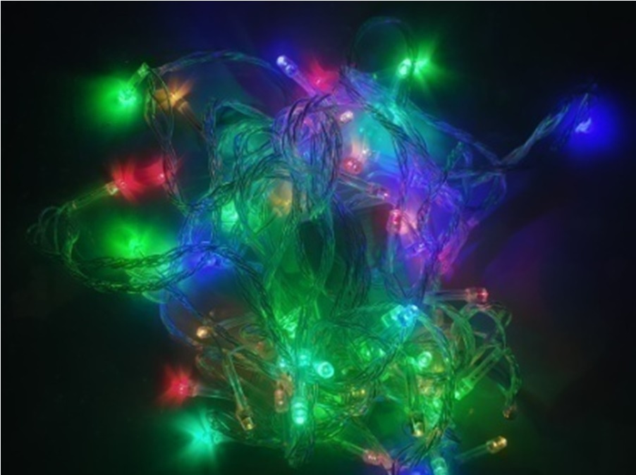 Электрическая гирлянда 051 цветная LED "Цилиндр" 4,4мм длина 15м  (дом) - Чебоксары 