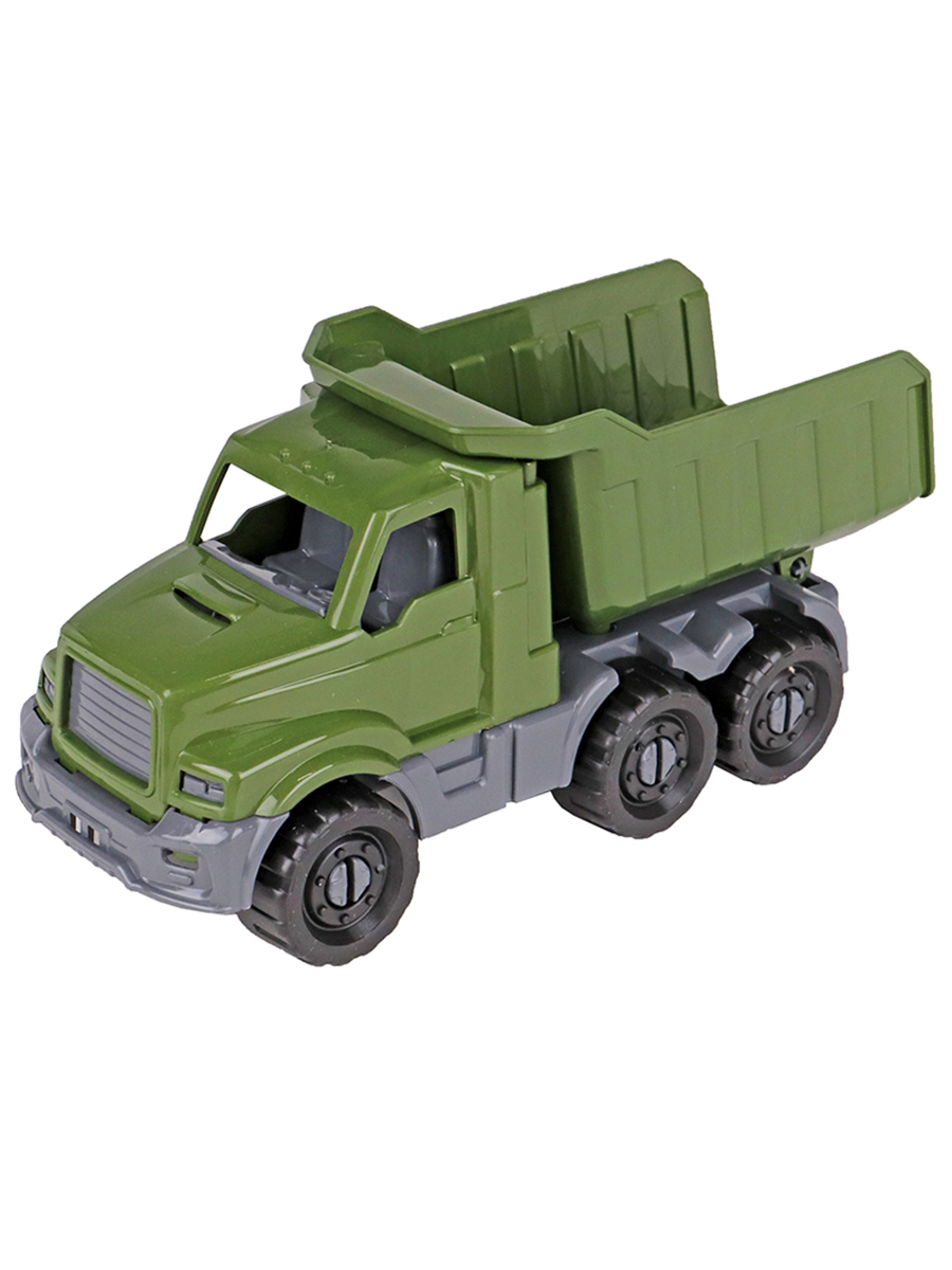 Машинка И-8049 самосвал Добрыня военный 20см Рыжий кот