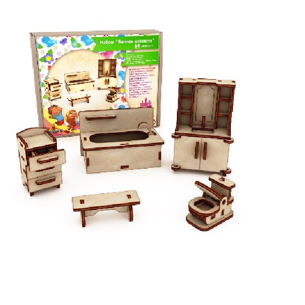 Сборная модель ТВУ-0000001 мебель "Ванная комната" 64 дет Долодом - Чебоксары 
