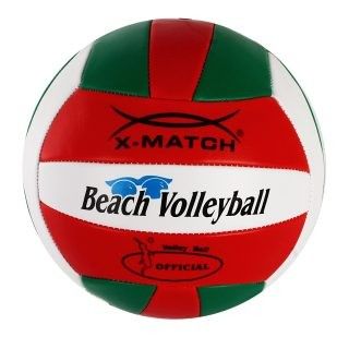 Мяч 56299 волейбольный X-Match зелен-красн-бел, 2 слоя ПВХ - Альметьевск 