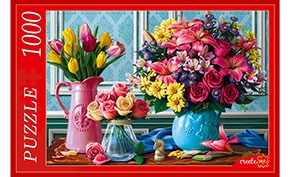 Пазл 1000эл "Яркие букеты" Ф1000-0520 Ppuzle Рыжий кот - Бугульма 