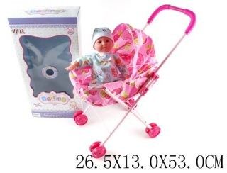Кукла 14053 младенец Мальчик в коляске 35см  - Орск 