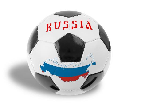 Мяч футбольный SC-1PVC300-Rus-4 Россия ПВХ 1 слой р.5 рез.камера - Самара 