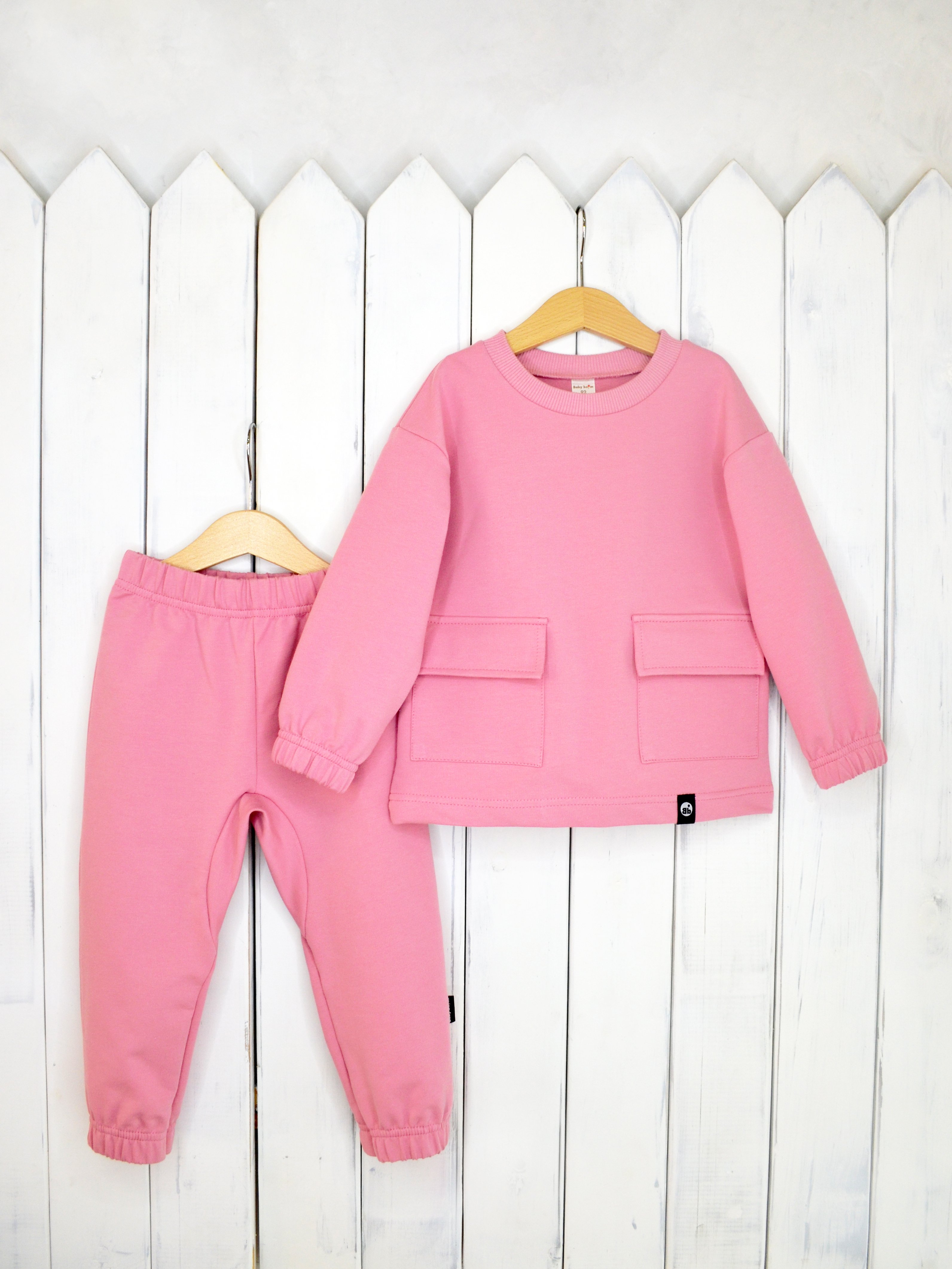 КД326/3-Ф Комплект детский джемпер+брюки цвет: розовый зефир р.92 Бэби Бум