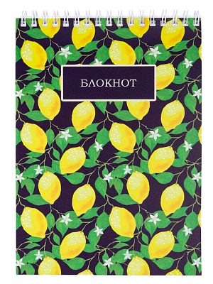 Блокнот Б80-1580 Сочные лимоны 80л на гребне Проф-Пресс - Бугульма 