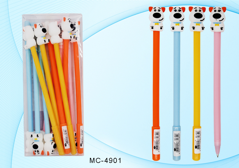 Ручка МС-4901 шариковая Собачка ассорти детская - Магнитогорск 