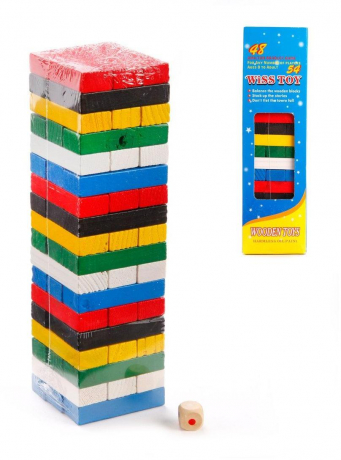 Игра 3896U Башня цветное дерево в коробке - Елабуга 