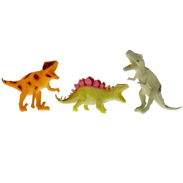 Пластизоль D836-4 Набор Динозавры 3шт 15см ТМ Играем вместе - Нижнекамск 
