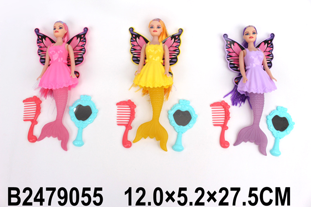 Кукла 2023-3В Модница с крыльями с аксессуарами в пакете - Чебоксары 
