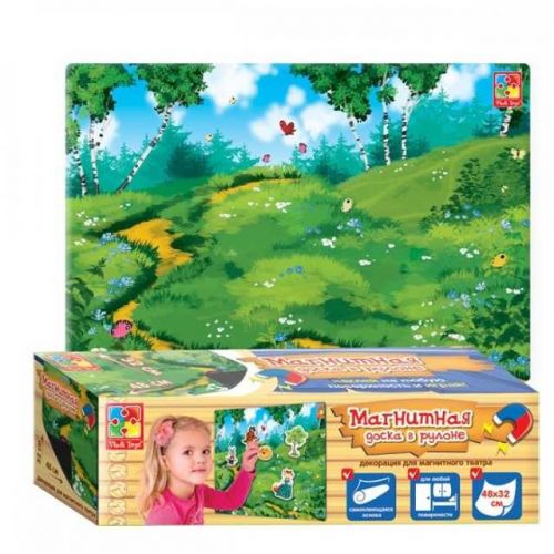 Доска 3602-04 магнитная в рулоне "Декорация" Vladi Toys - Бугульма 