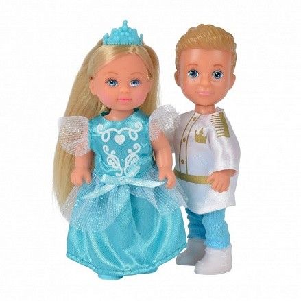 Кукла 5733071WBO Тимми и Еви- принц и принцесса 12см Simba