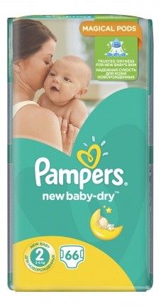 PAMPERS Подгузники New Baby-Dry Mini (3-6 кг) - Альметьевск 