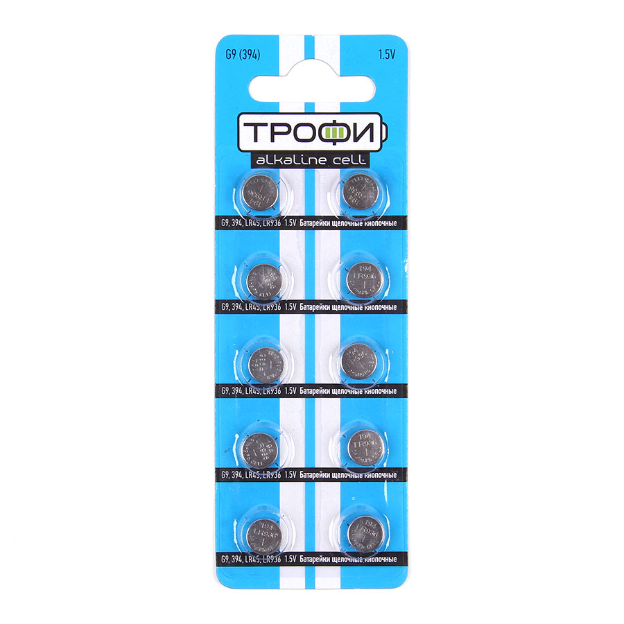 Батарейка Трофи часовая G09 BL10 394 LR936 LR45 - Тамбов 