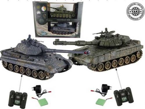 А/м 6127 "Танковый бой" 2 танка (1:24) на радиоуправлении с аккумулятором в коробке 209190 - Пенза 