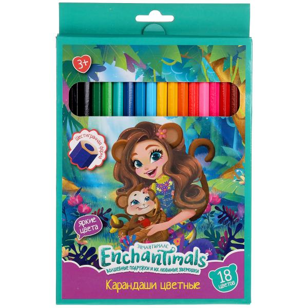 Карандаши цветные 18цв CPH18-55403-ENCH Энчентималс ТМ Умка - Елабуга 