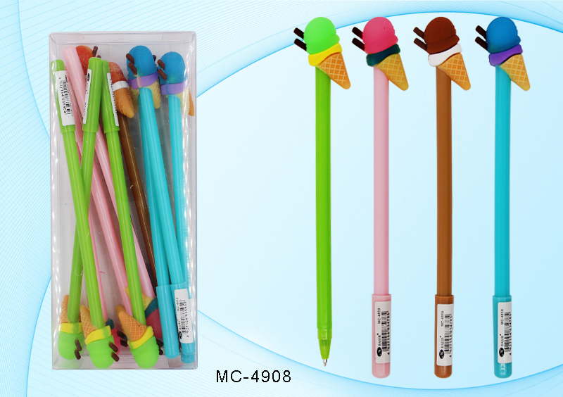 Ручка МС-4905 шариковая Жираф ассорти детская