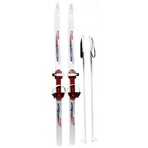 Лыжи подростковые 140/105см "Ski Race" с палками универсальное крепление 5296-00 Цикл   - Елабуга 