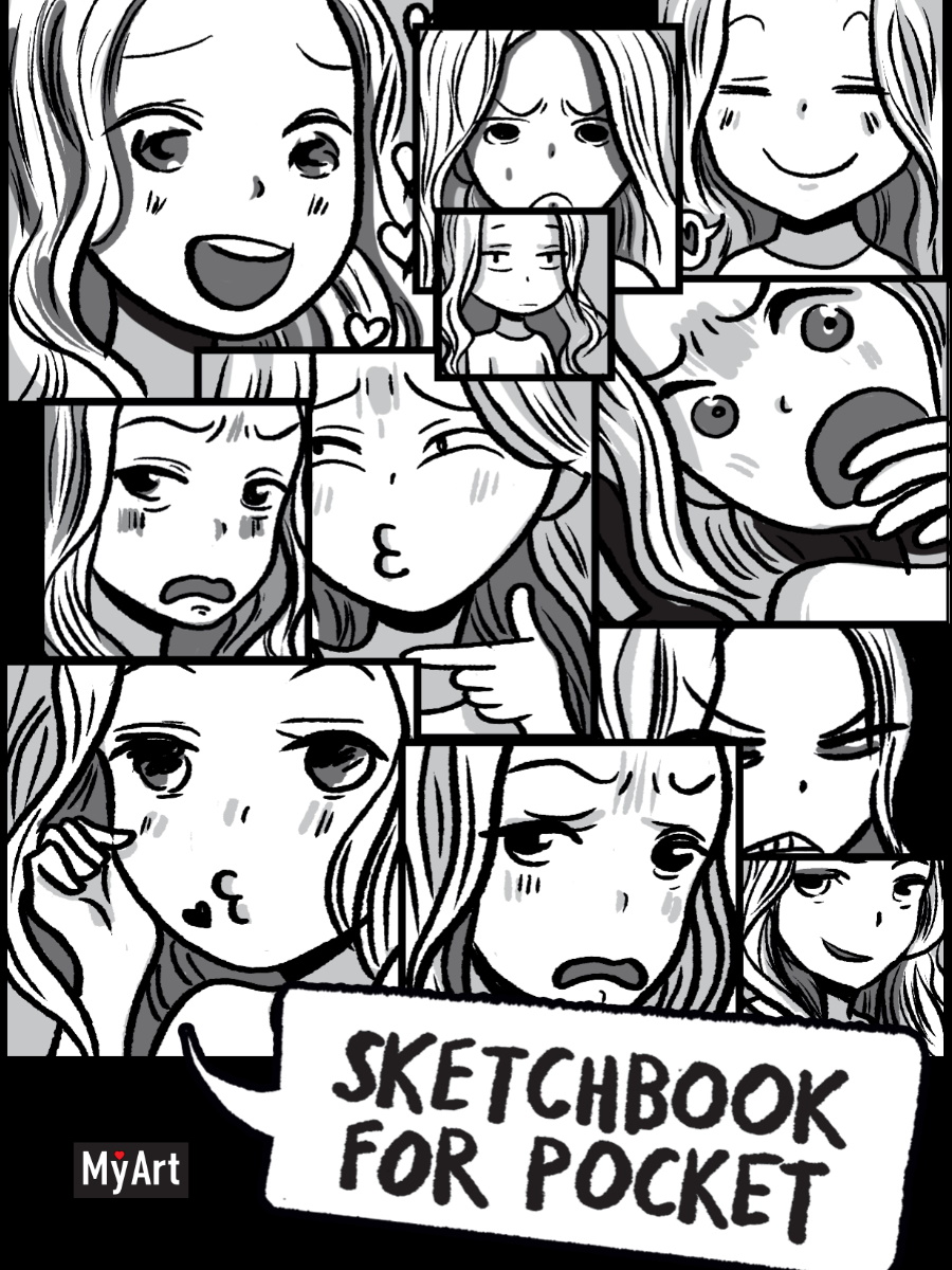 Скетчбук 48-7381 Комикс аниме MyArt. Sketchbook for Pocket - Саратов 