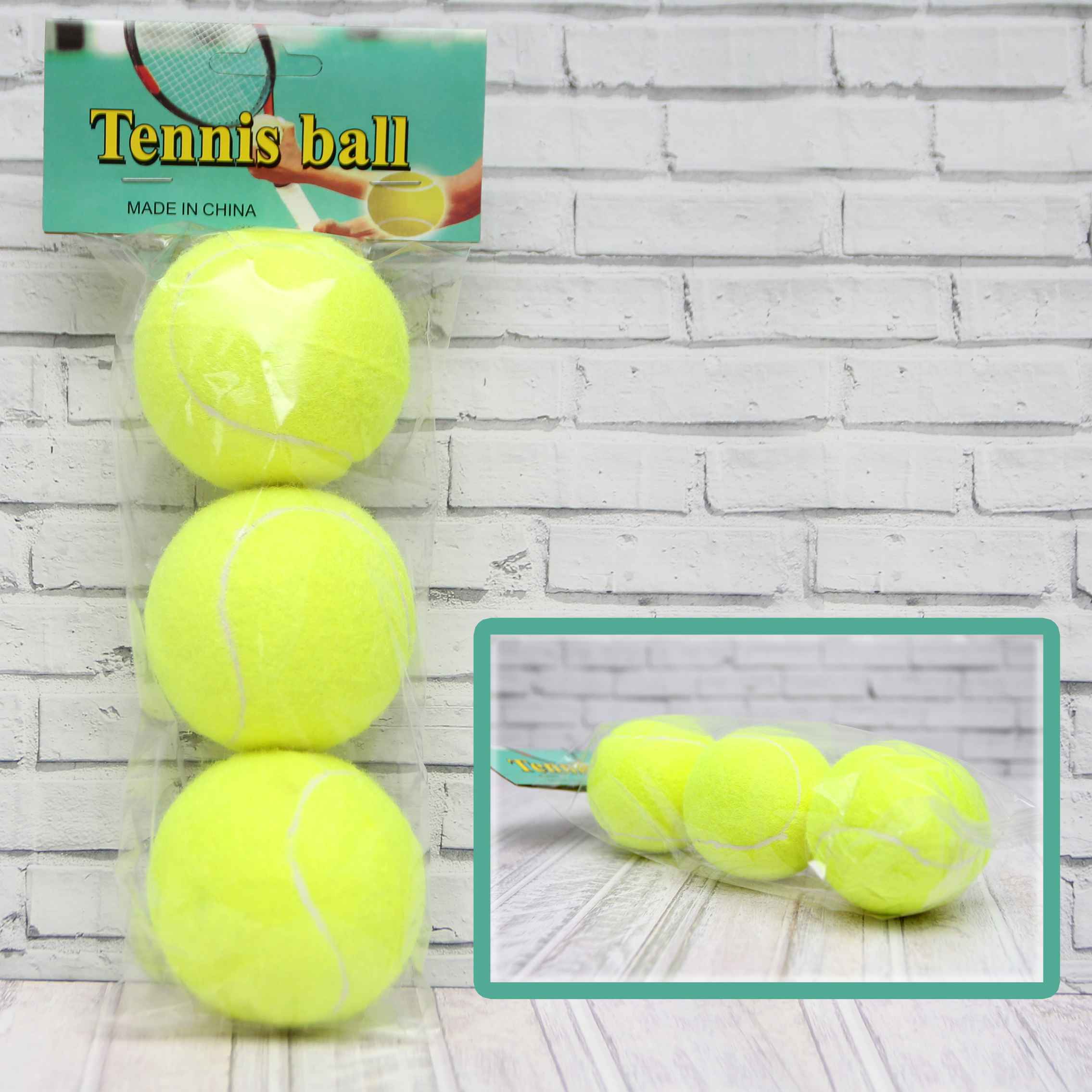 Мяч для большого тенниса 878-78 в наборе 3шт - Нижнекамск 